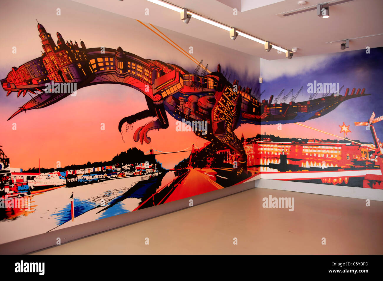 Artwork on display in the exhibition Gallery at the M Shed Museum