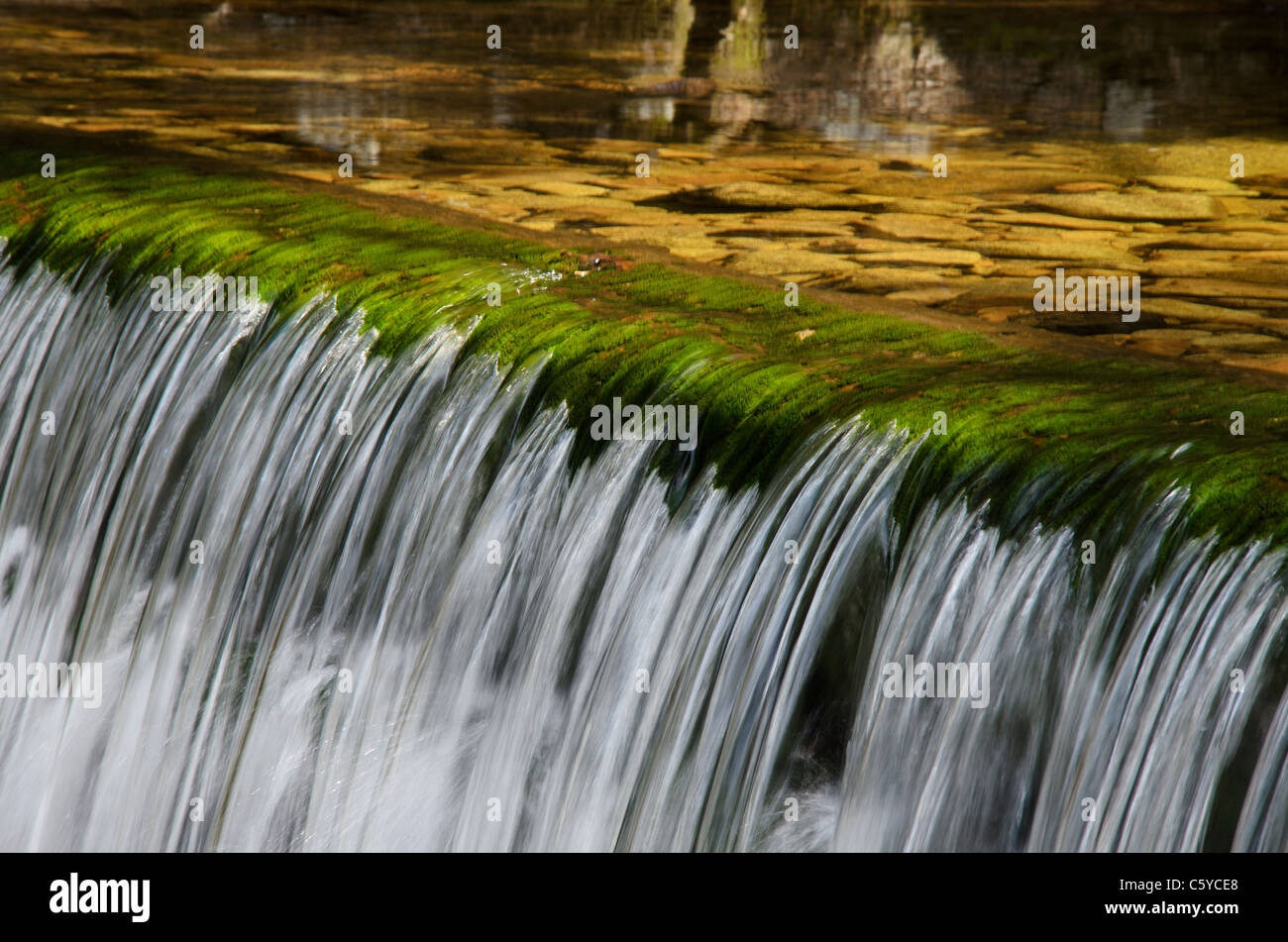Szklarki waterfall detail, cascade Stock Photo