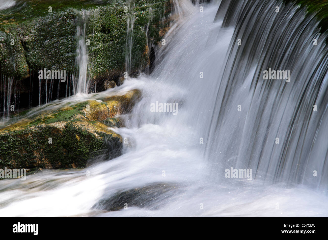 Szklarki waterfall detail Stock Photo