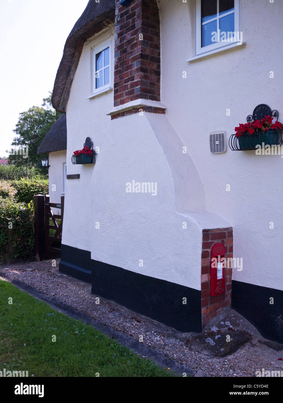 Red Post Box Stock Photo - Alamy