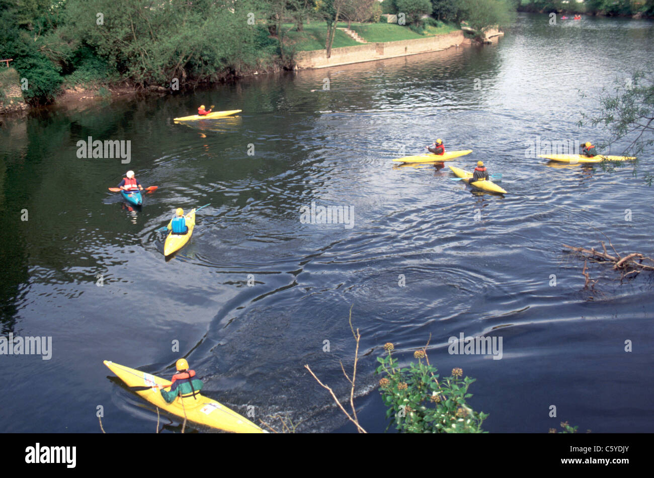 Canoe training, Symonds Yat, Forest of Dean, Wye Valley