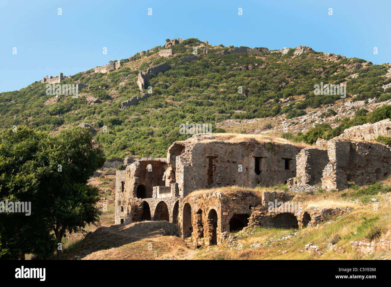 Anemurium Roman province of Rough Cilicia Turkey Turkish Anamur Stock Photo