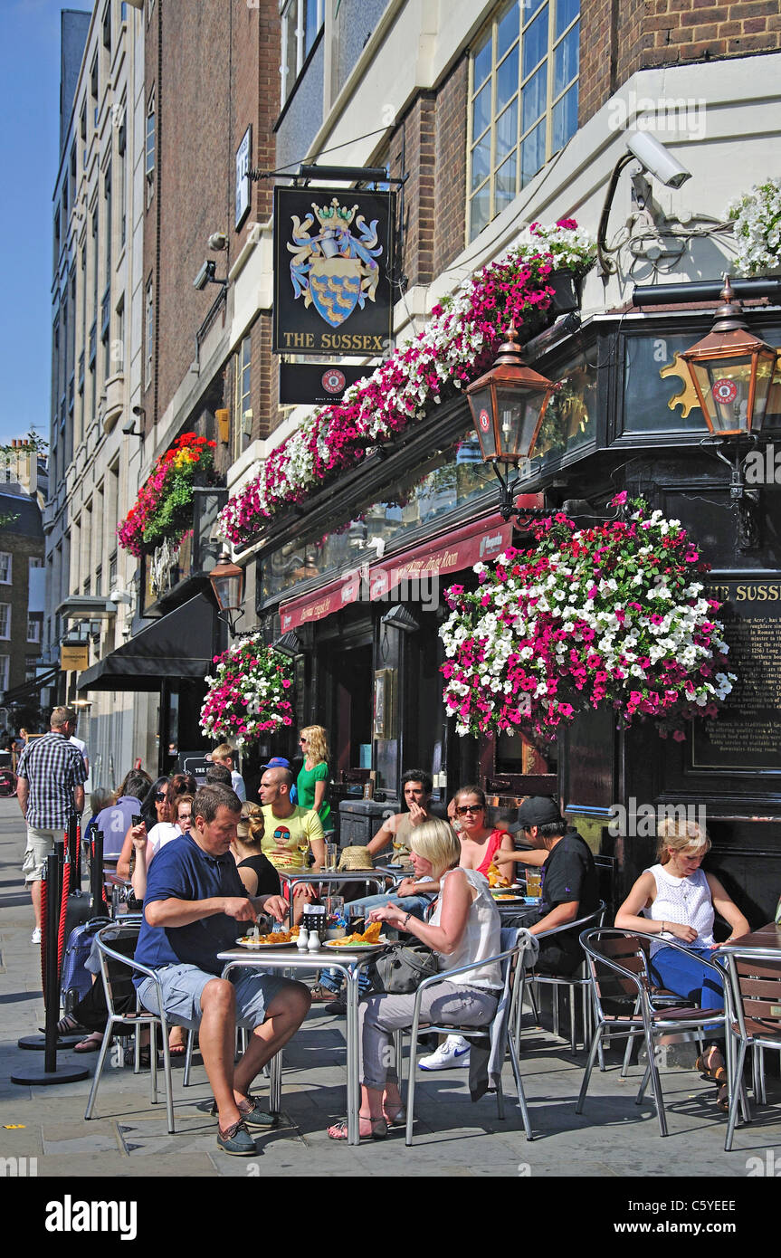 The Sussex Pub, St Martins Lane, Covent Garden, West End, City of Westminster, Greater London, England, United Kingdom Stock Photo