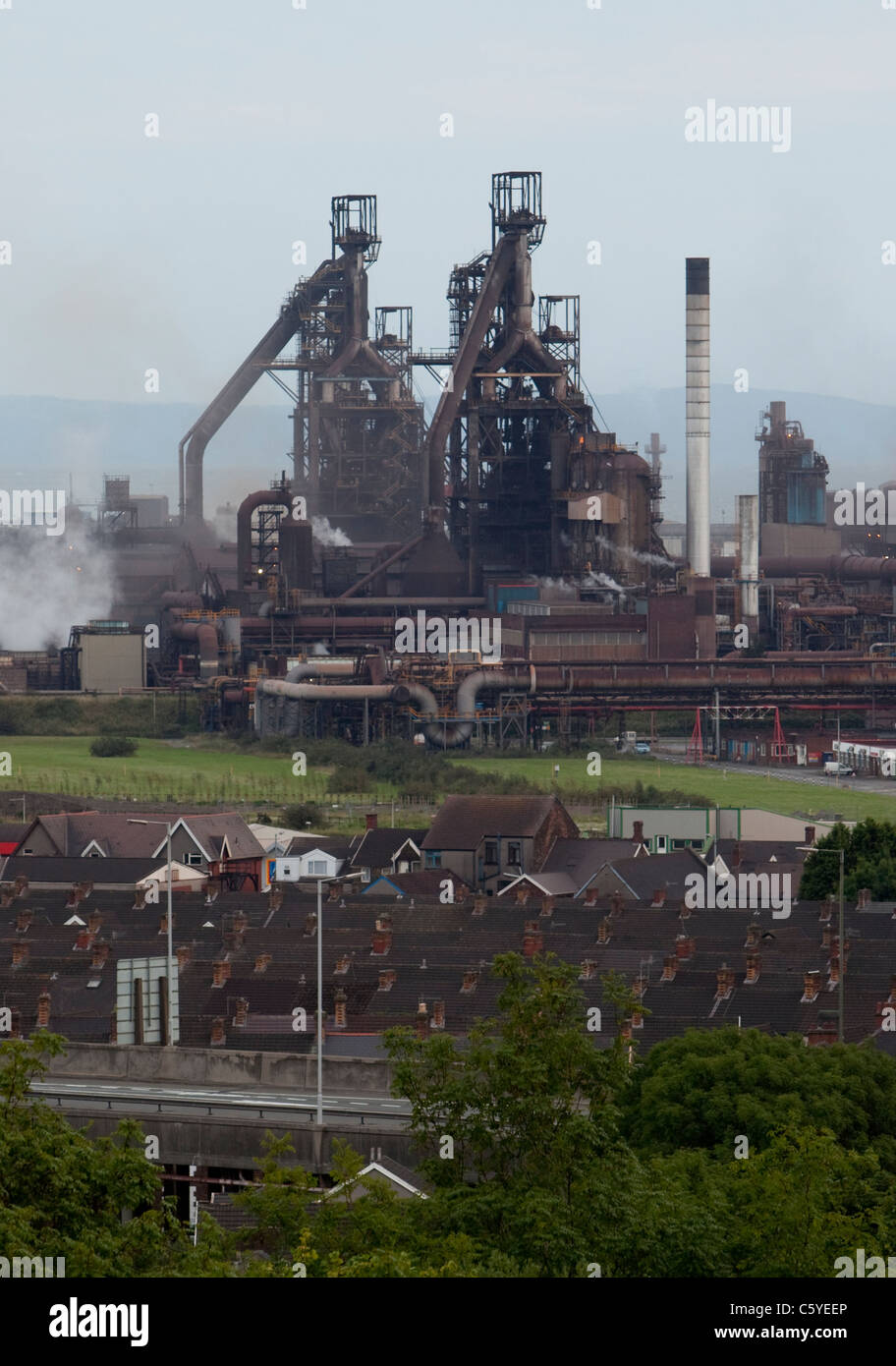 Steelworks Blast Furnace Port Talbot Stock Photos & Steelworks Blast ...
