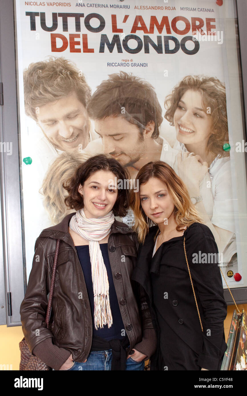 Ana Caterina Morariu And Myriam Catania Posing For Tutto L Amore Stock Photo Alamy