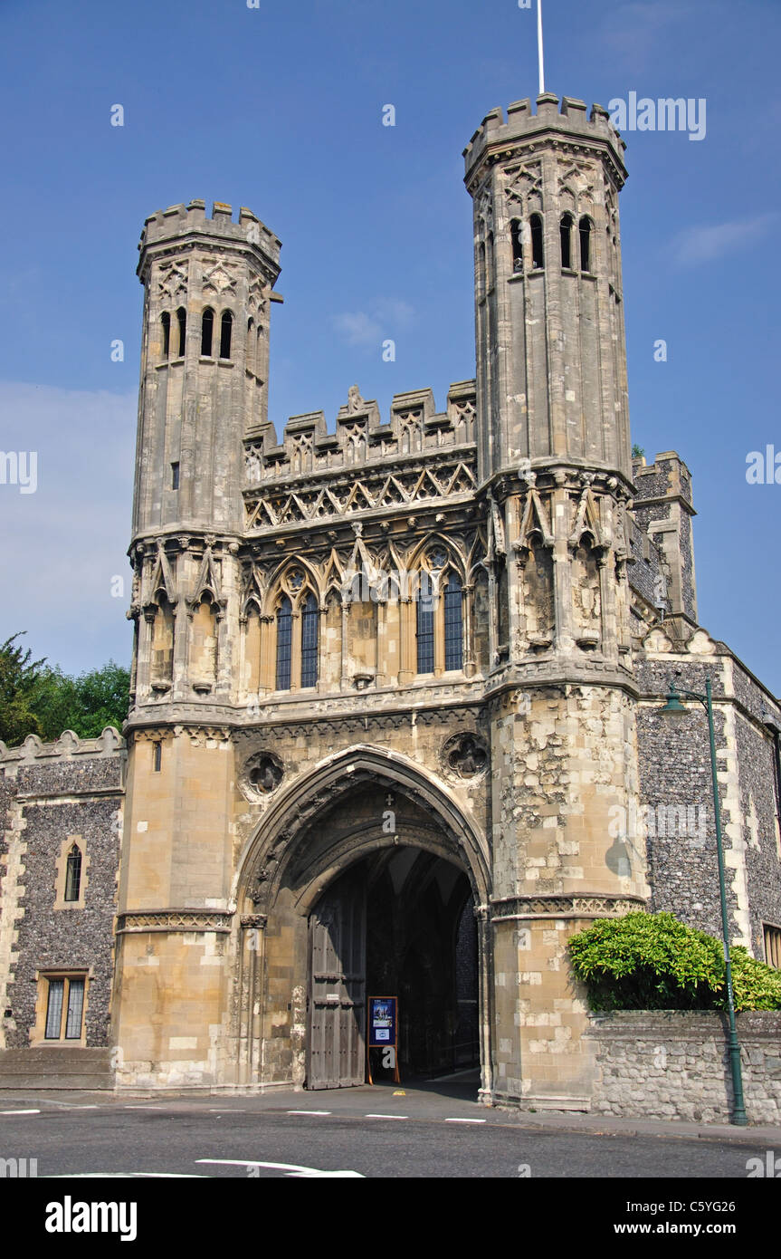 The 14th century Great Gate, Canterbury, City of Canterbury, Kent