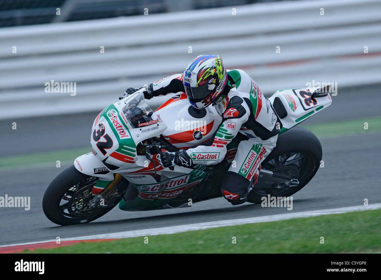 fabrizio lai on the honda world superbike Stock Photo Alamy