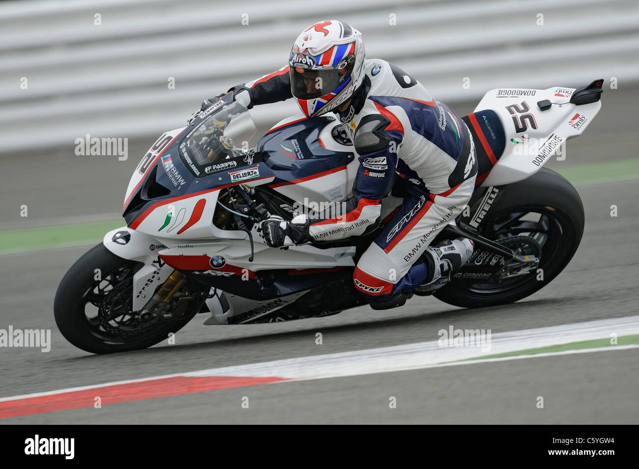 james toseland on the BMW world superbike Stock Photo
