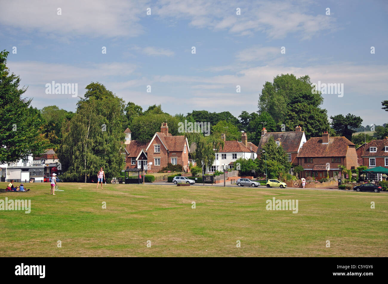 View of village from The Green, Bearsted, Maidstone District, Kent