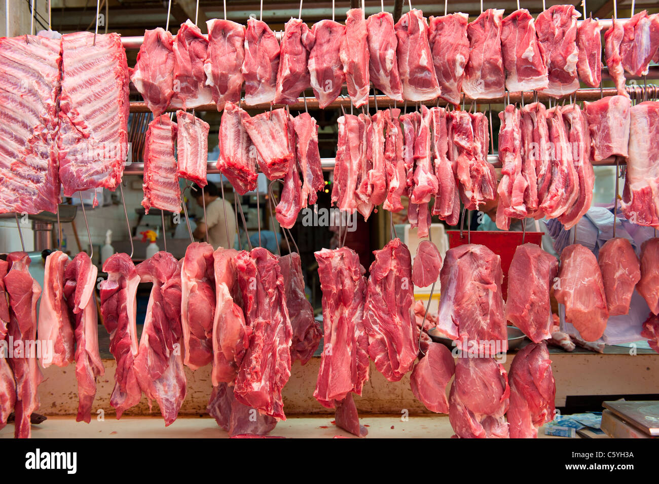 Cuts of Meat on Display in a Butchers Shop on Gage Street, Central ...