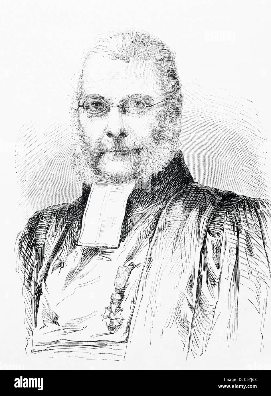 Athanase Laurent Charles Coquerel, 1795 – 1868. French Protestant theologian and member of National Assembly. Stock Photo