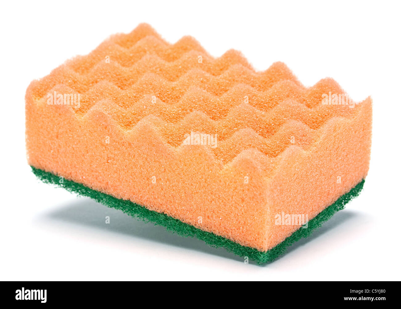 Sponge for cleaning isolated on white background Stock Photo - Alamy