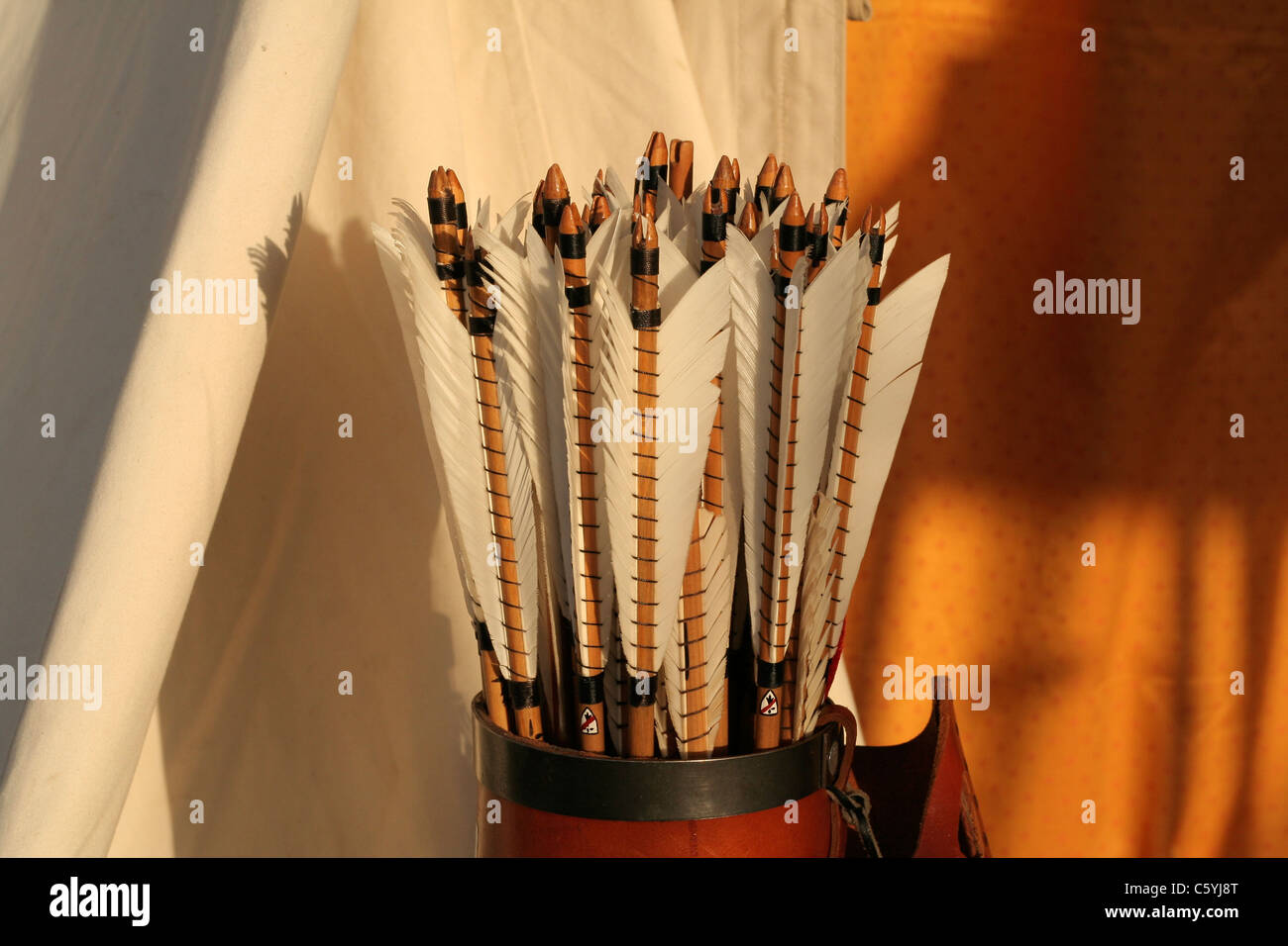 Archery arrows Stock Photo