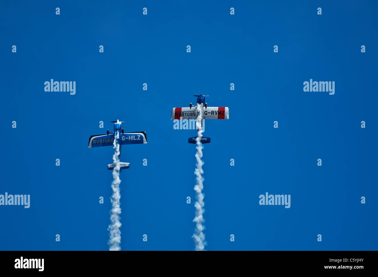 The RV8tors aerobatic display team at Sunderland Airshow July 2011 Stock Photo