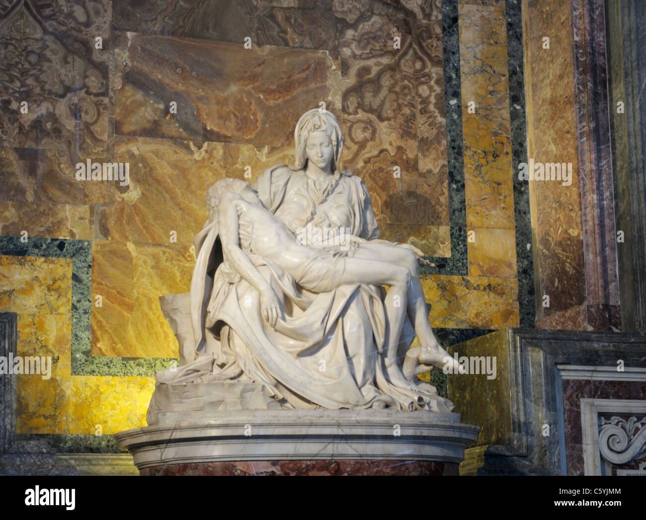 Pieta, by Michelangelo, St Peter's Basilica, Vatican City Stock Photo