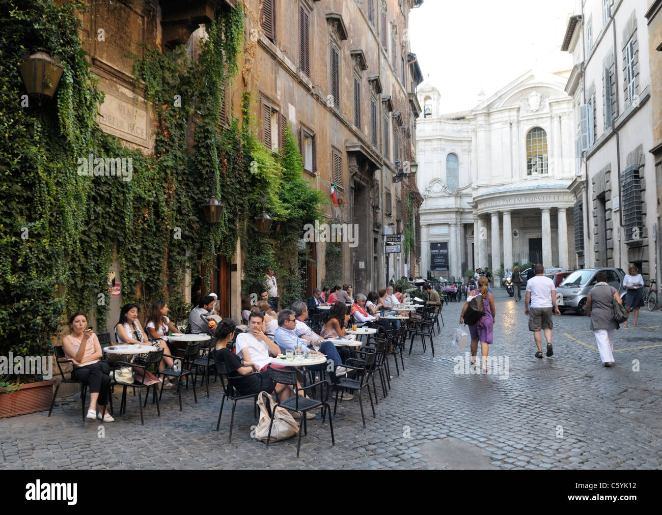 Rome cafe Stock Photo