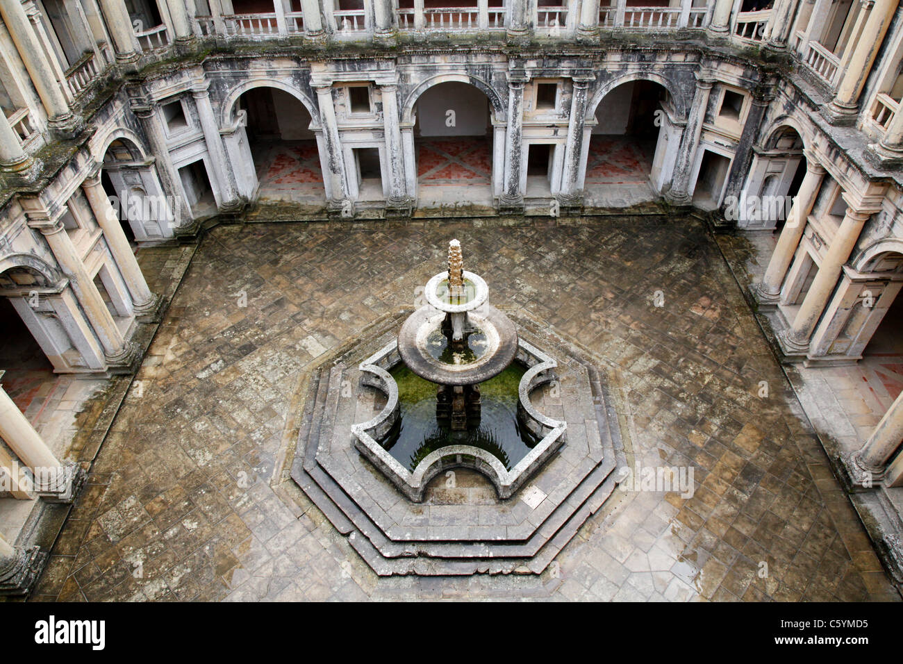 Renaissance Cloister of John III in The Convent of the Order of Christ ...