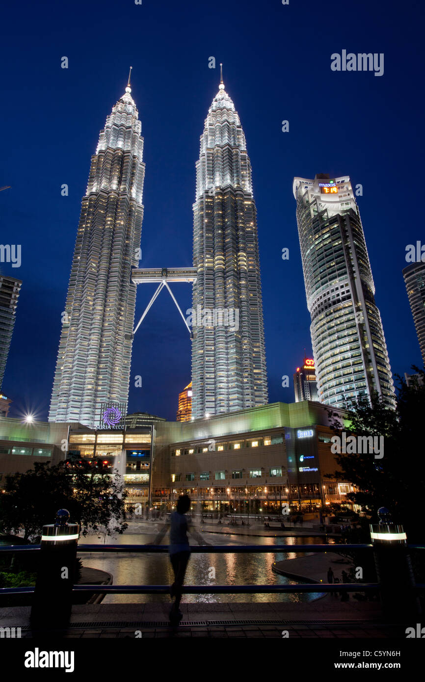 Petronas towers in Kuala Lumpur, Malaysia Stock Photo