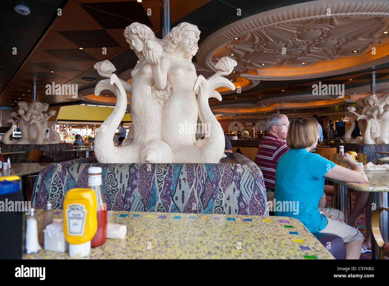 Interior Of Buffet Cafe On Carnival Triumph Cruise Ship
