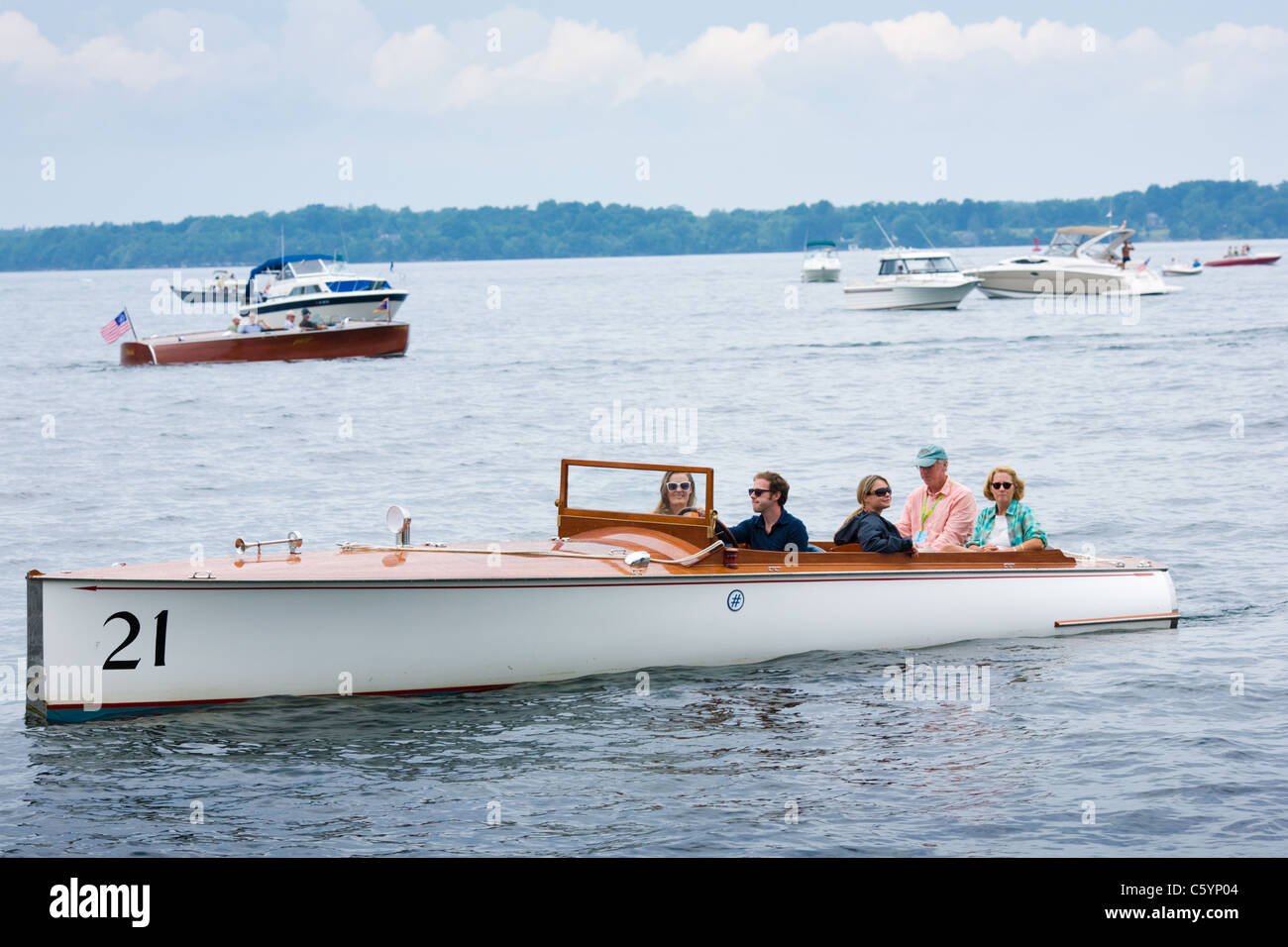 Grand Parade annual antique boat show, oldest in USA, Antique Boat