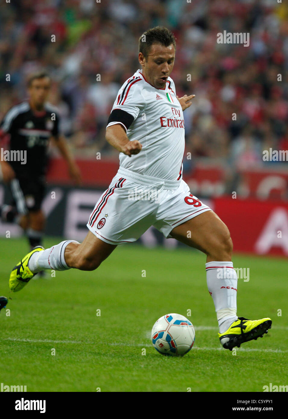 AC Milan player Antonio Cassano in action Stock Photo