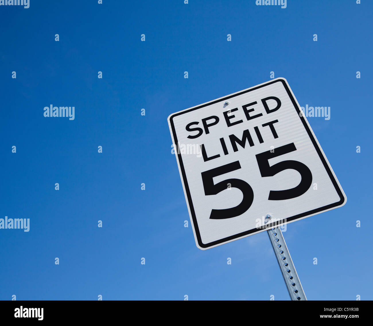 USA, Arizona, Speed limit sign Stock Photo