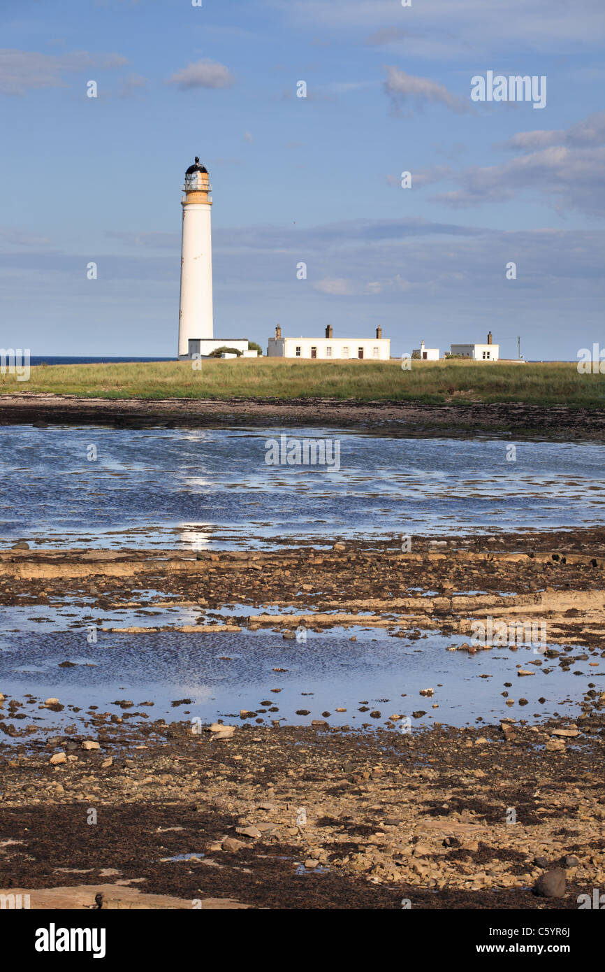 Barns Ness Lighthouse, near Dunbar, East Lothian, Scotland, UK Stock Photo
