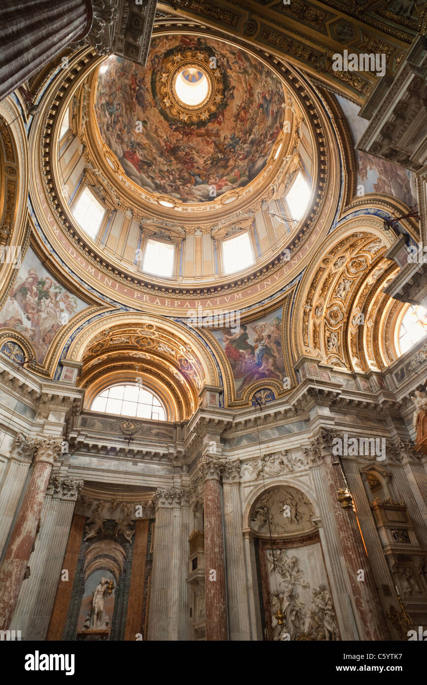 Interior of Sant' Agnese in Agone Church, Piazza Navona, Rome, Italy Stock  Photo - Alamy