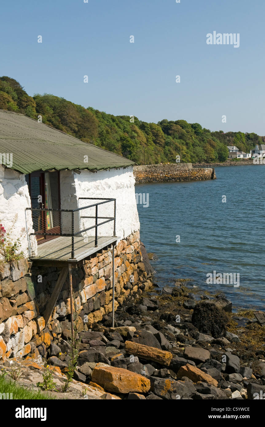 Aberdour Harbour and Boat Club Clubhouse, Fife, Scotland Stock Photo