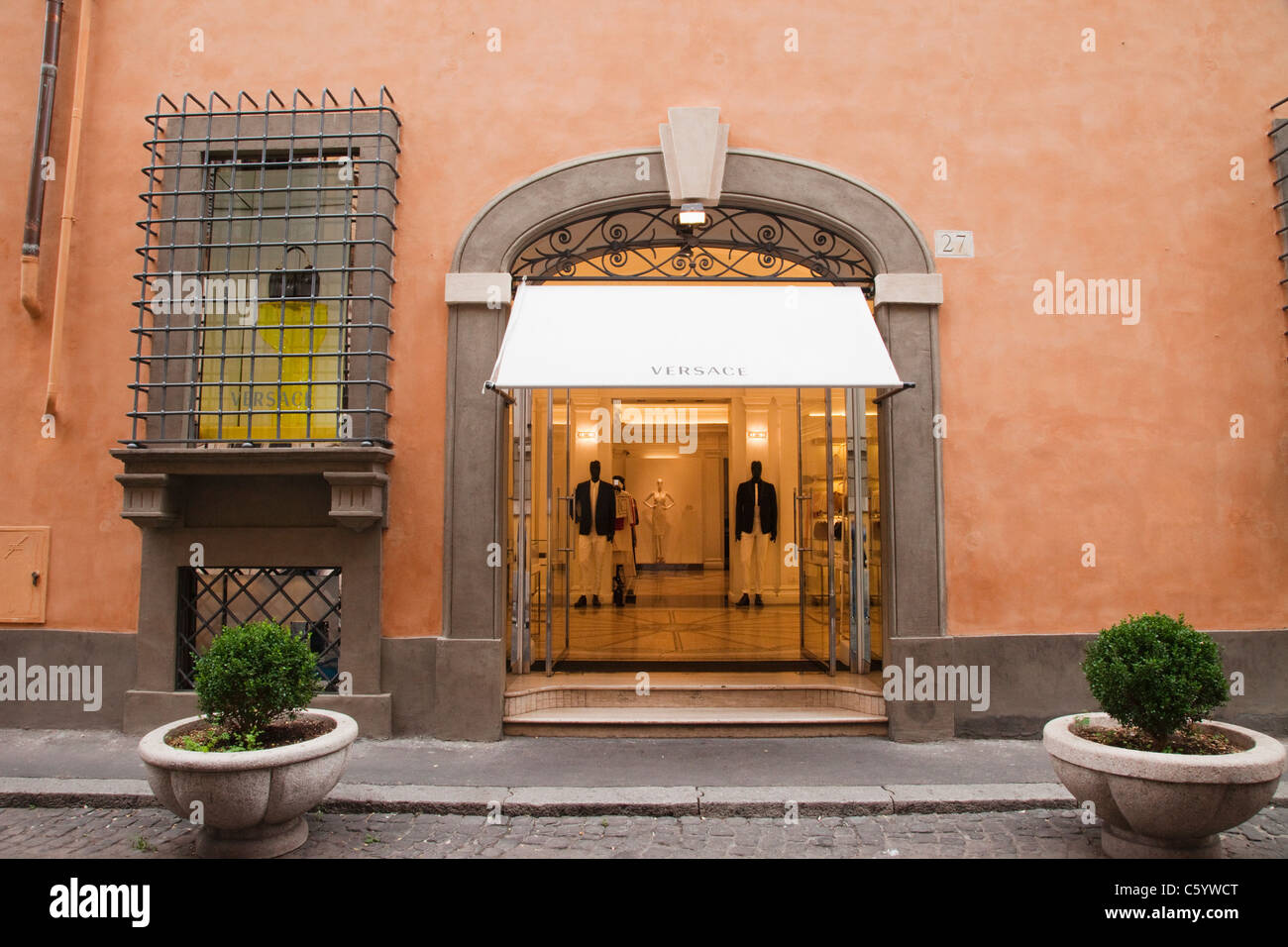 Italy, Rome, Via Dei Condotti, Street Scene and Versace Store Stock Photo -  Alamy