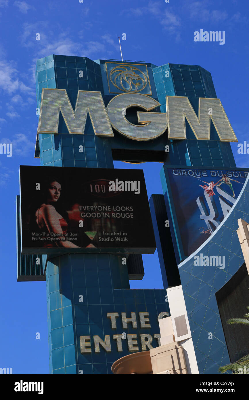 MGM Grand Hotel and Casino Las Vegas USA Stock Photo
