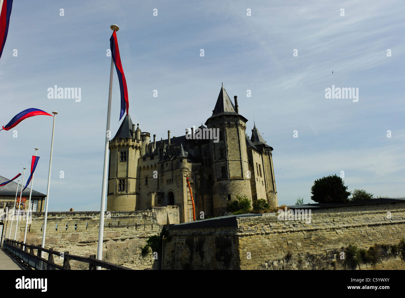 Chateau de saumur castle moat hi-res stock photography and images - Alamy