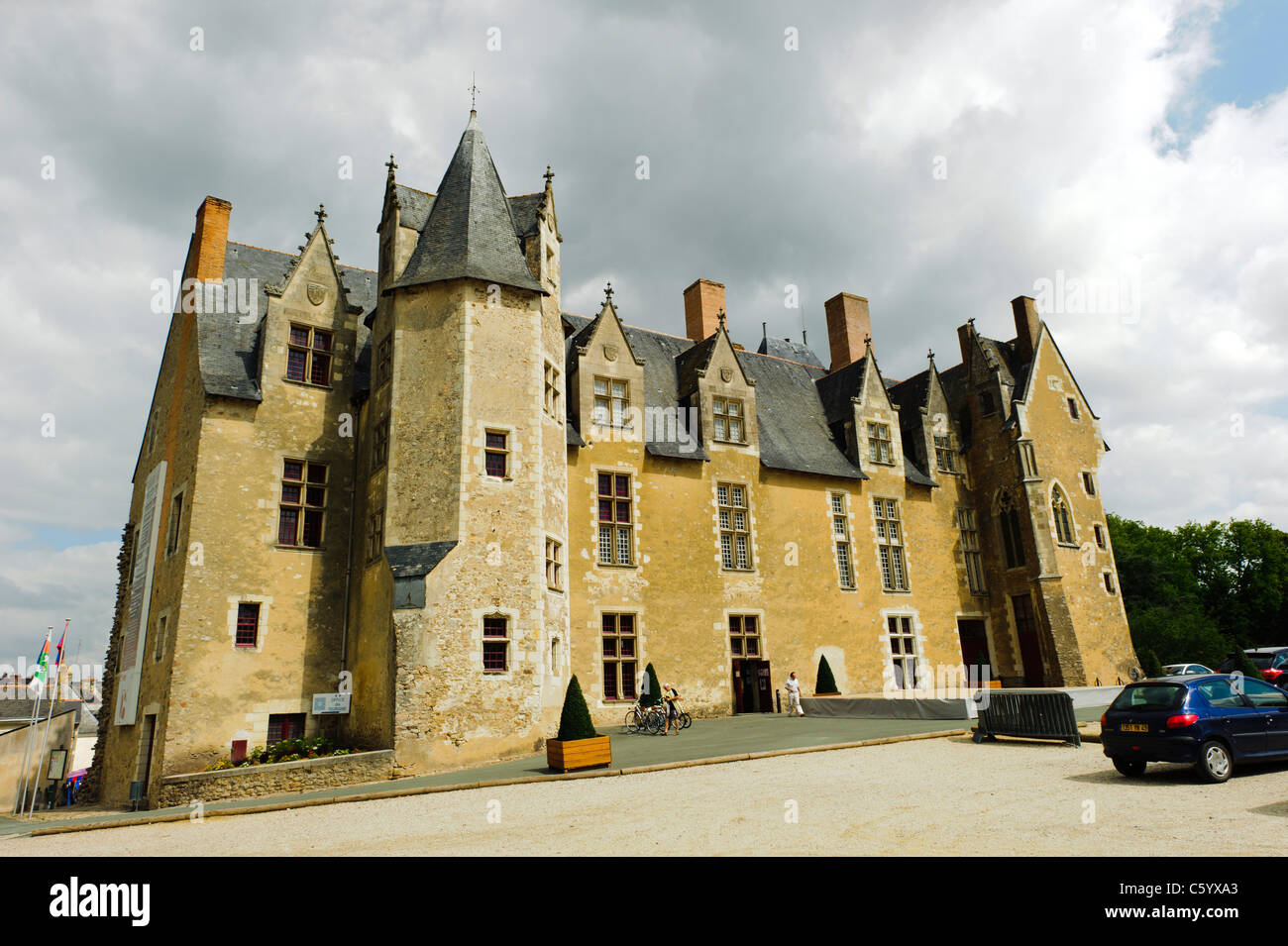 Bauge Chateau de Bauge Stock Photo
