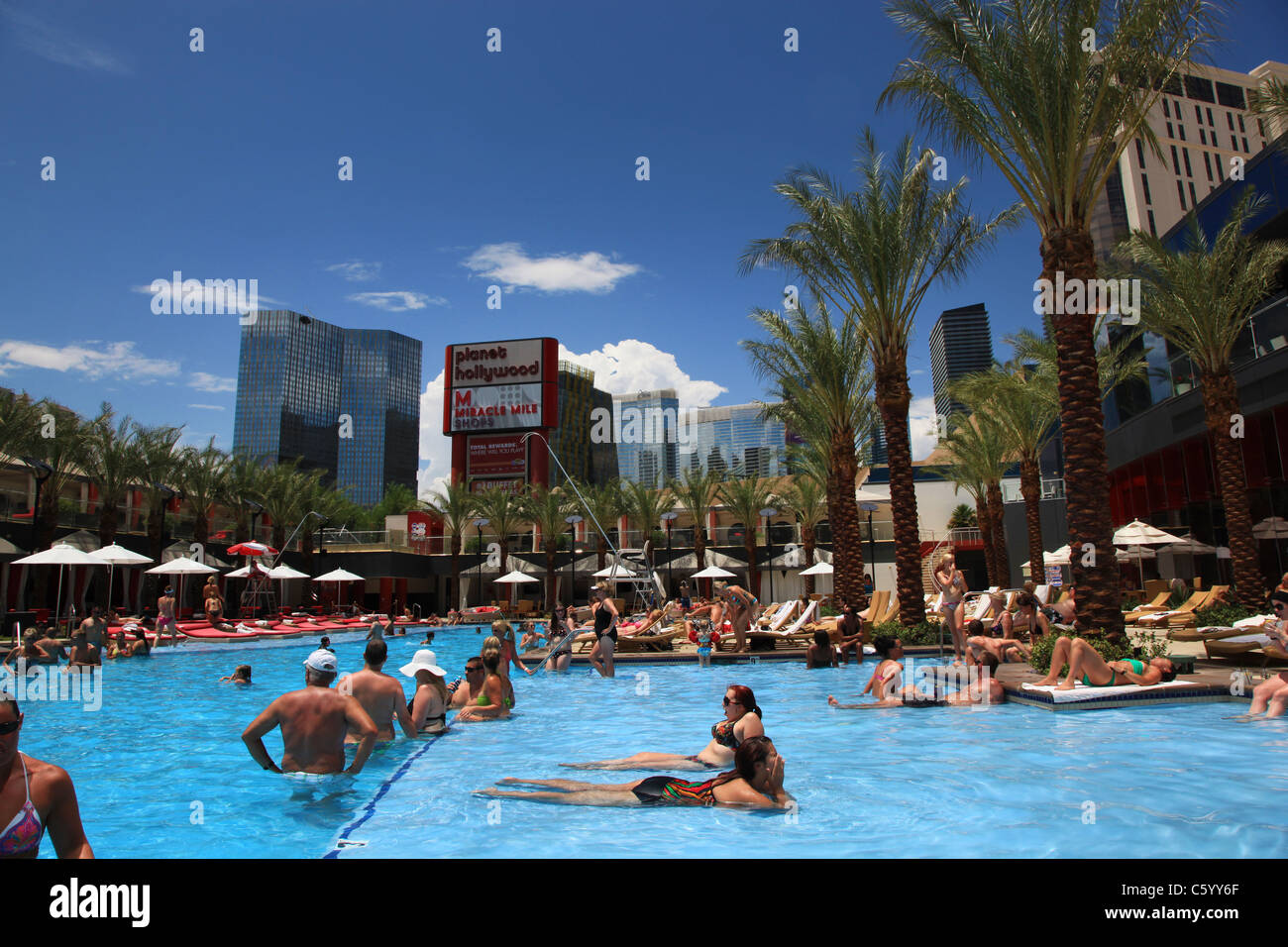 Pool at the Hard Rock Hotel, Las Vegas, USA Stock Photo - Alamy