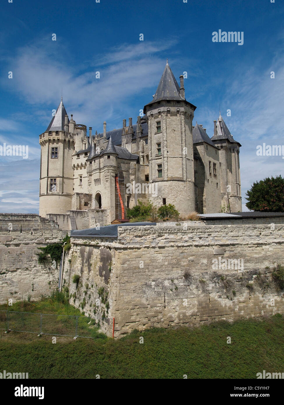 The Chateau de Saumur castle, Loire valley, France Stock Photo