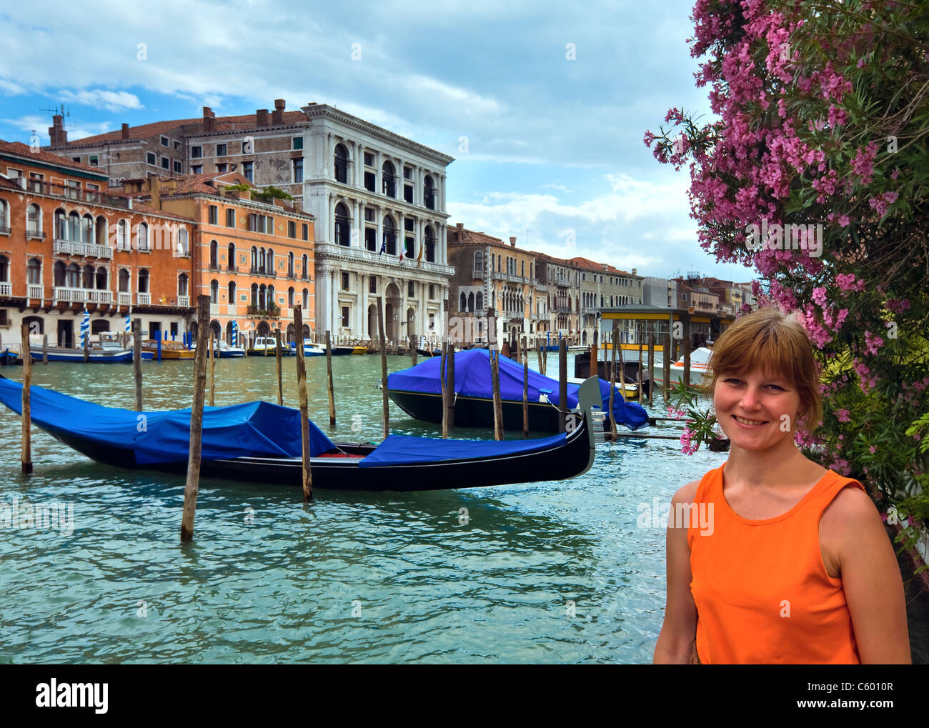 Nice summer venetian grand canal view hi-res stock photography and ...