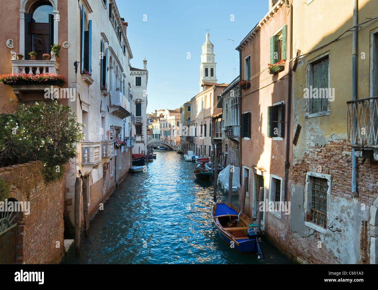 Nice summer venetian canal view hi-res stock photography and images - Alamy