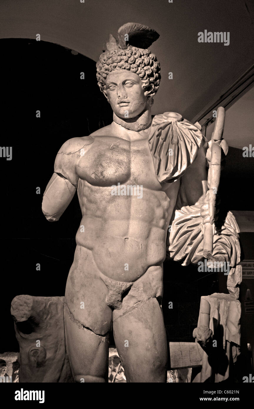 Hermes Greek God Roman 2 Cent BC Perge Perga Turkey Stock Photo