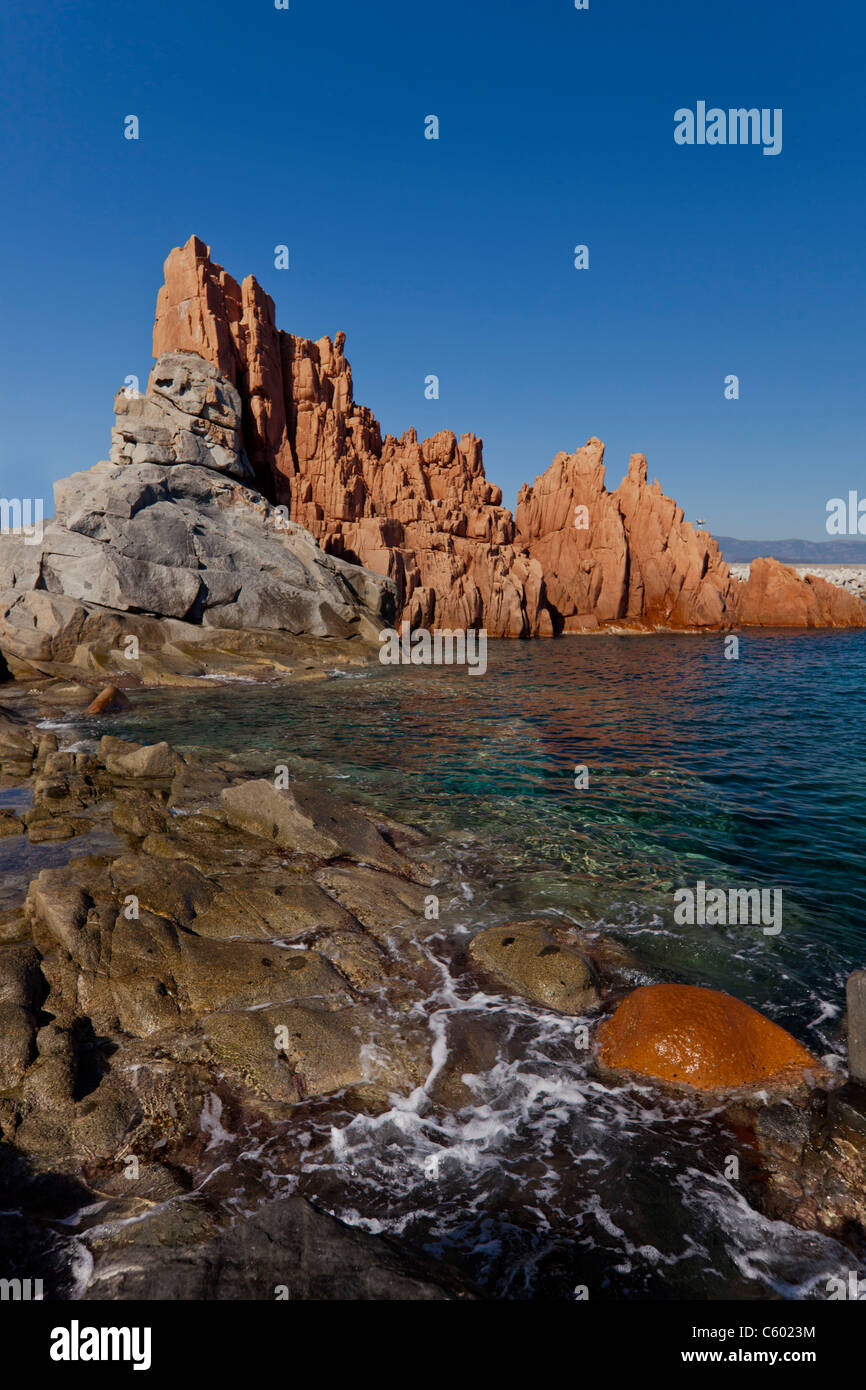 Red Rocks , Arbatax , Italy Sardinia Island, Mediterranean, Europe Stock Photo