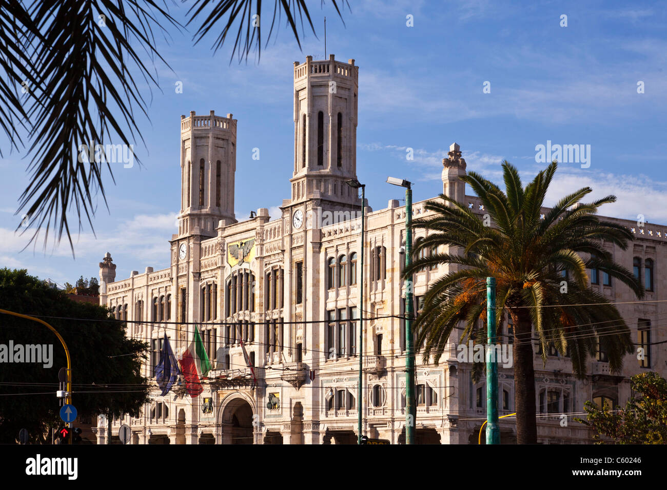 City Hall, Cagliari , Italy Sardinia Stock Photo