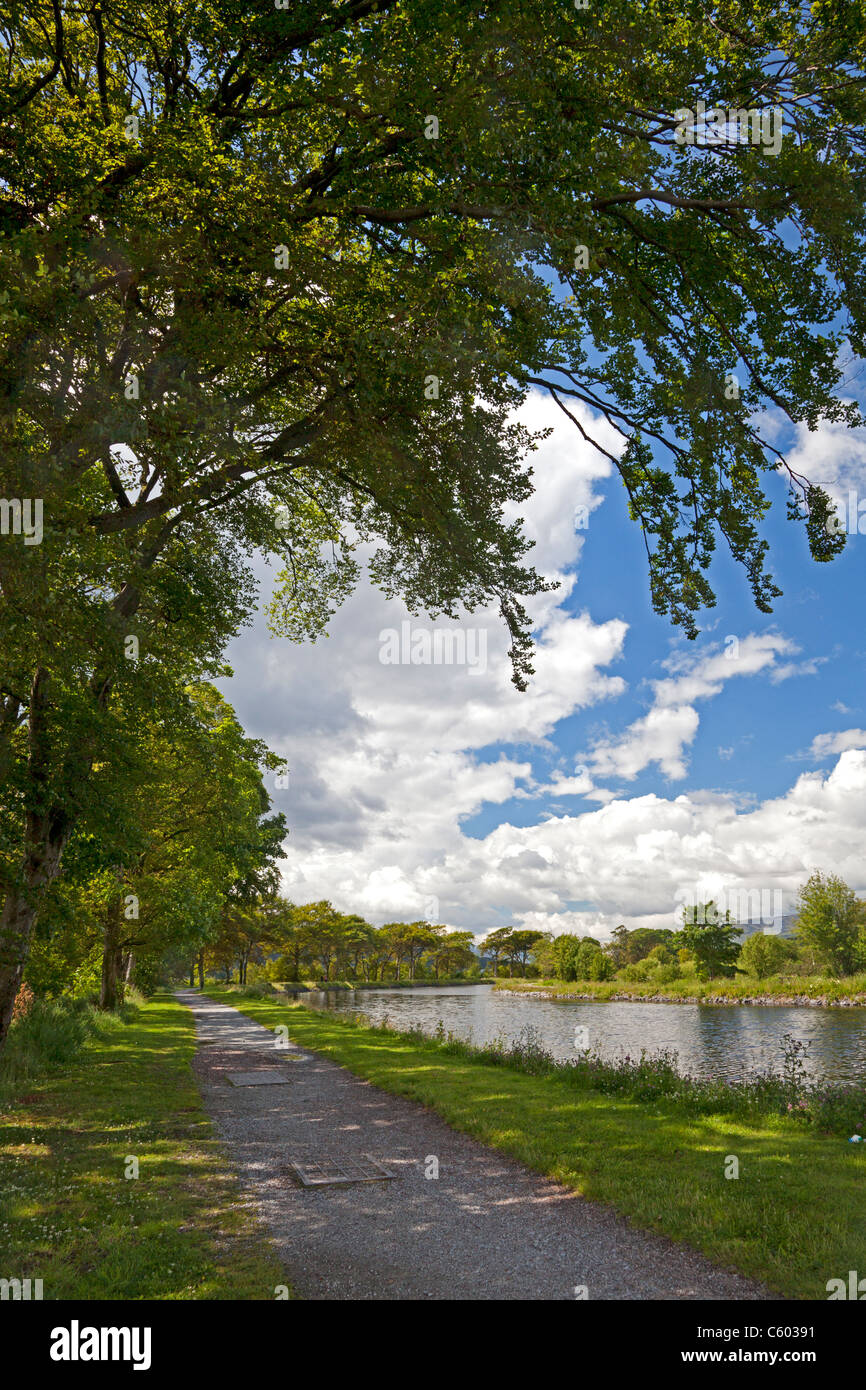 The Caledonian Canal, Corpach, Highland Stock Photo