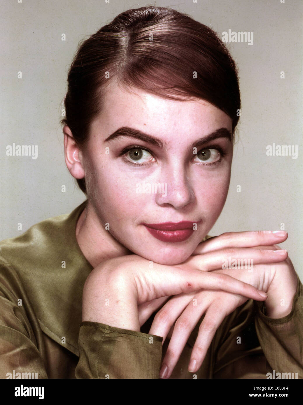 LESLIE CARON  French film actress and dancer about 1960 Stock Photo