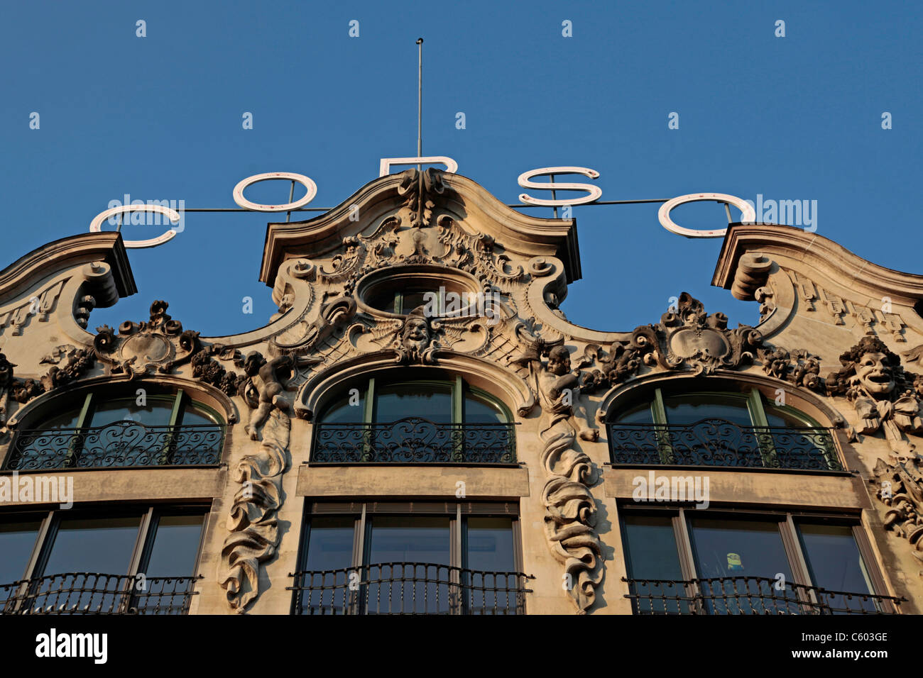 Corso Art Deco Building Zurich Switzerland Stock Photo