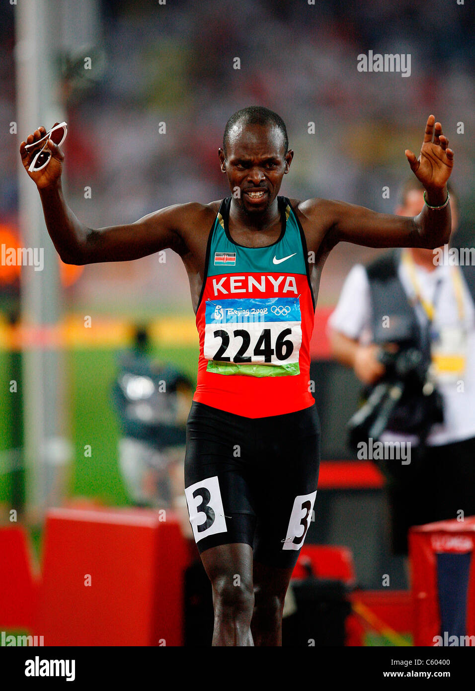 WILFRED BUNGEI KENYA OLYMPIC STADIUM BEIJING CHINA 23 August 2008 Stock