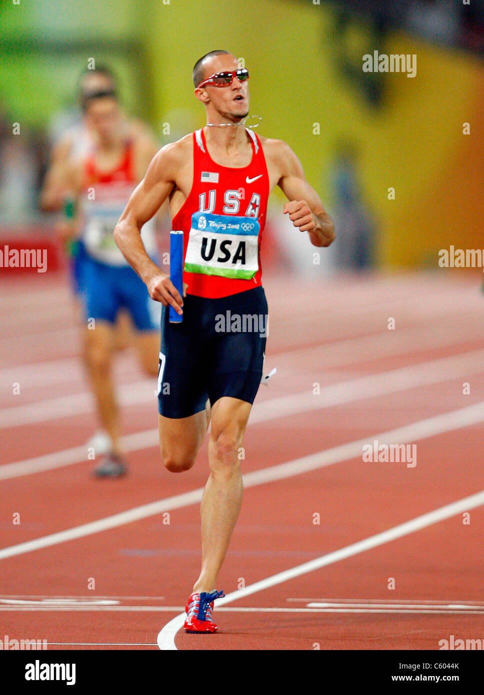 JEREMY WARINER USA OLYMPIC STADIUM BEIJING CHINA 23 August 2008 Stock Photo