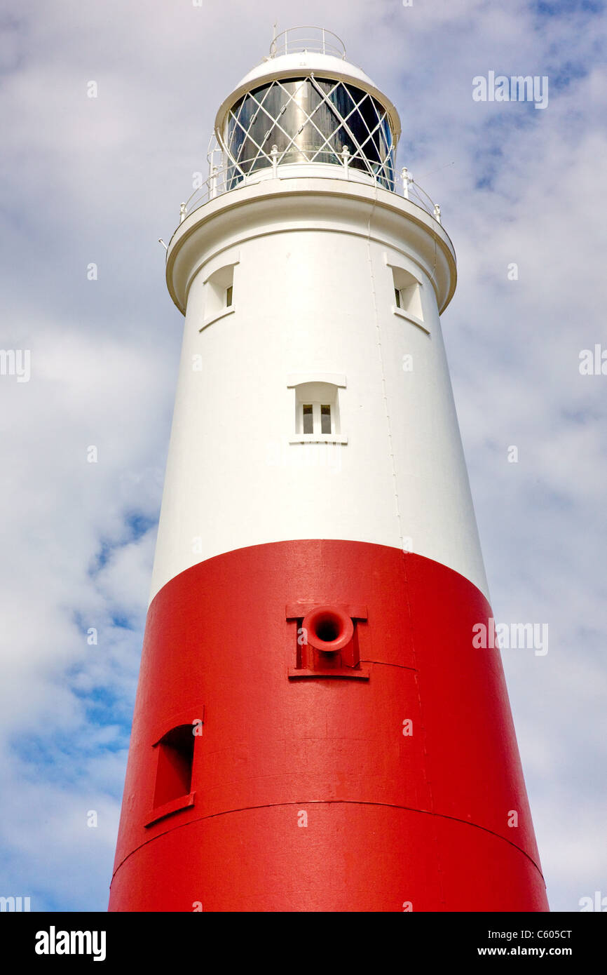 Portland Bill lighthouse on the Dorset coast near Weymouth Stock Photo