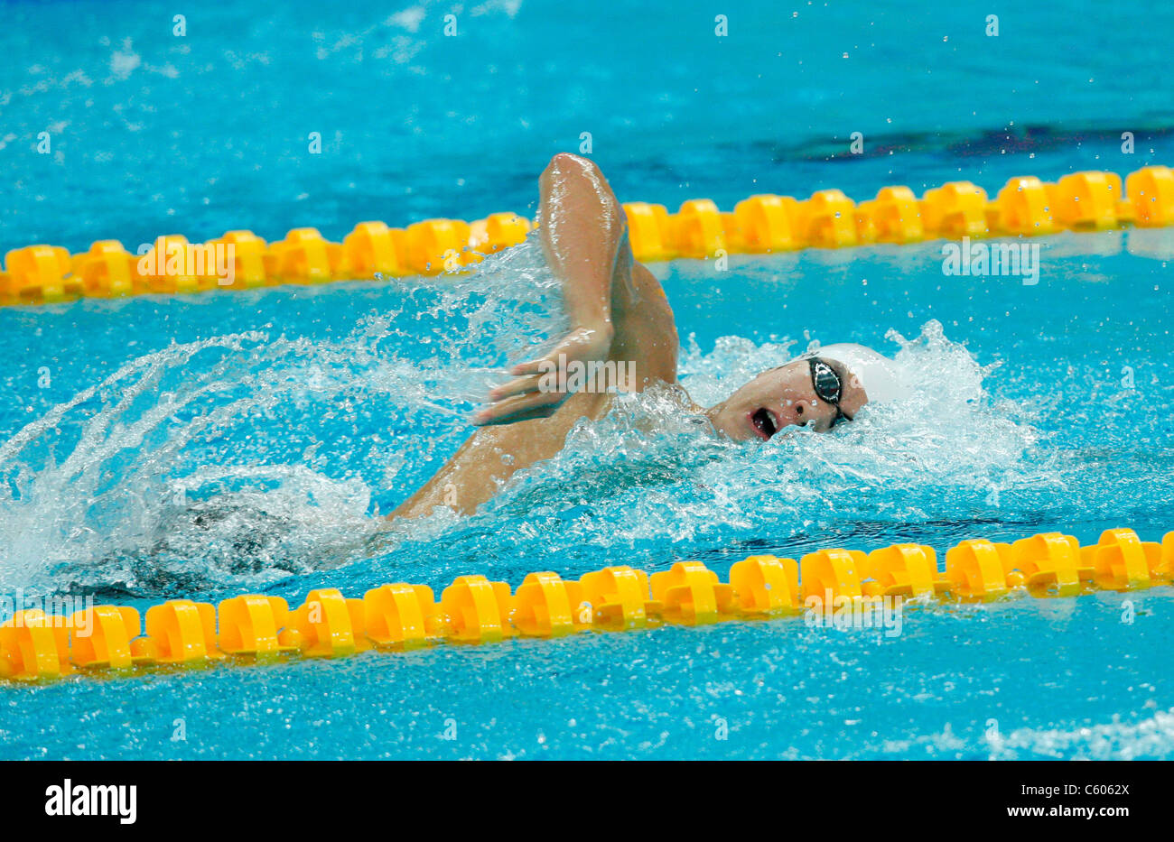 SEBASTIEN ROUAULT MENS 400M FREESTYLE OLYMPIC STADIUM BEIJING CHINA 09 ...
