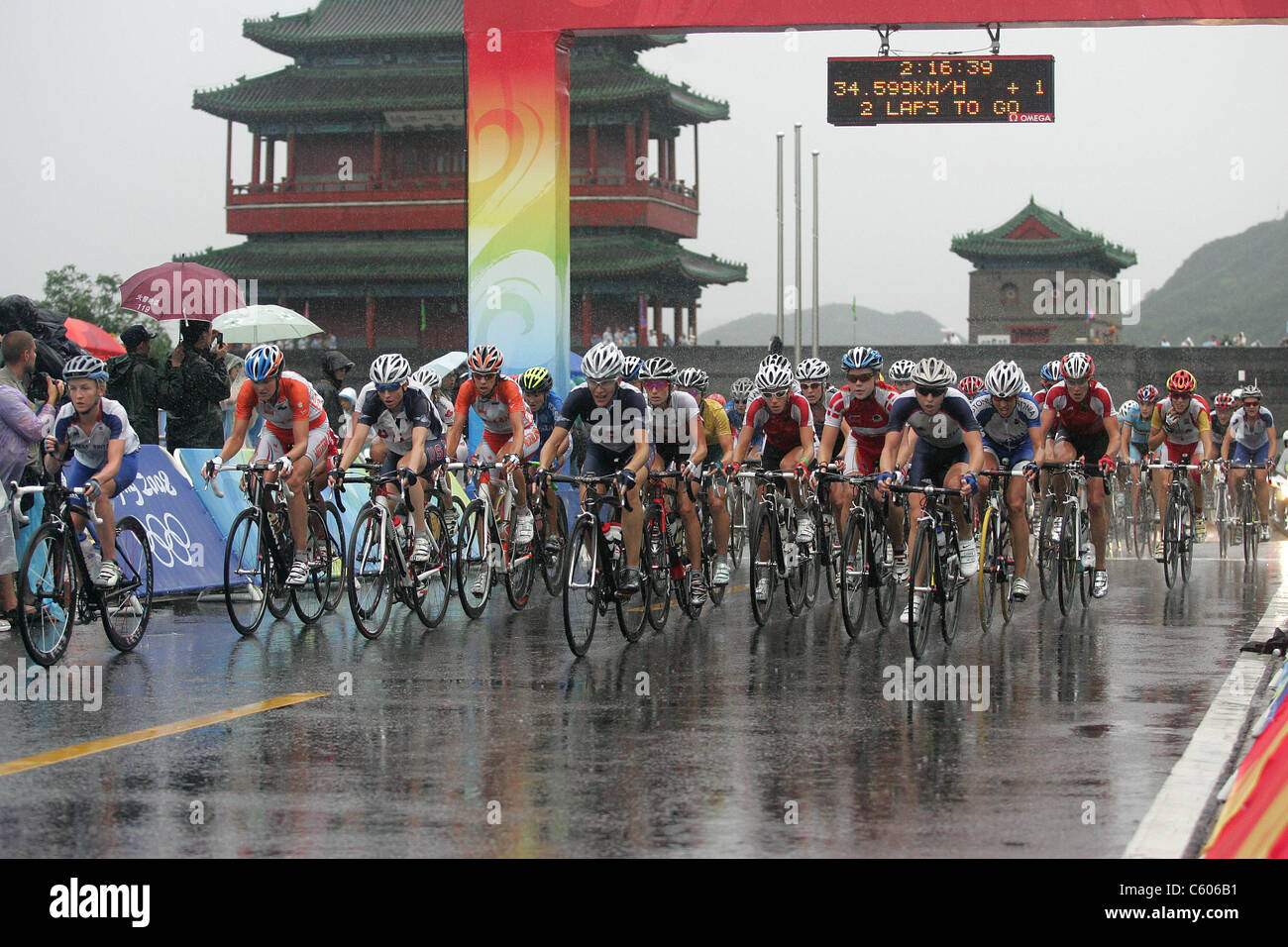 WOMENS CYCLING ROAD RACE WOMENS CYCLING ROAD RACE OLYMPIC STADIUM BEIJING CHINA 10 August 2008 Stock Photo