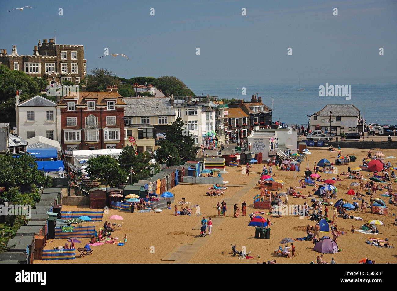 Viking Bay Beach, Broadstairs, Isle of Thanet, Thanet District, Kent, England, United Kingdom Stock Photo