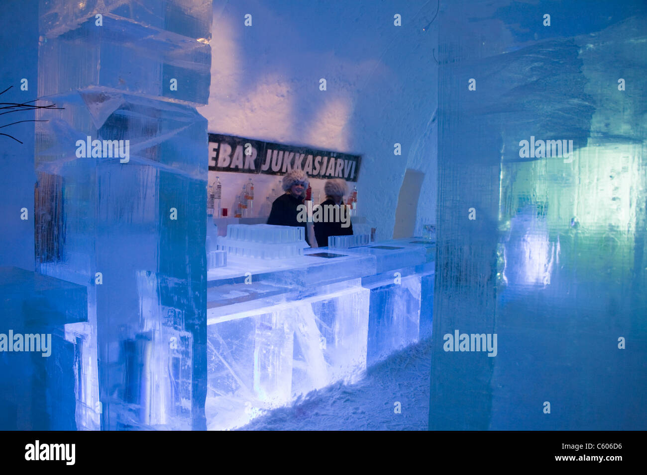 IceHotel Icebar Jukkasjärvi Sweden Stock Photo Alamy